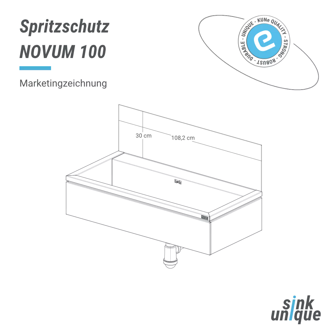 Spritzschutz 100 für NOVUM 100 | KUNe